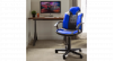 X-Rocker Saturn Gaming Stoel Zwart/Grijs/Blauw