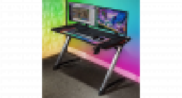 X-Rocker Lynx Gaming Bureau - met ledverlichting - Koptelefoonhouder