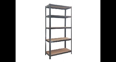Profeco Opbergrek - 172x75x30 cm - 75 kg per plank - Zwart
