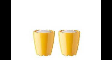Peper en zoutstrooier set geel