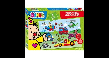 Bumba Puzzel 4 Stukjes Vroem Vroem