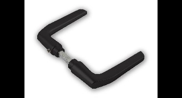 AMI AMI deurkruk duim 354 - aluminium/zwart