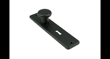 AMI AMI knopschild 180x41mm sleutelgat 56mm - alu/zwart