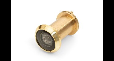 DX Deurspion Big Eye 200° zichtveld - messing gepolijst