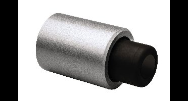 DX Deurstopper Robusto wandmodel met geveerde stootbuffer - zilvergrijs