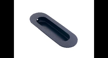 DX DX schuifdeurkom ovaal 120x40mm - zwart