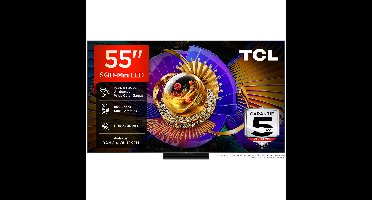 TCL MINI LED 55MSQLED85L (2026) MiniLED TV Zwart