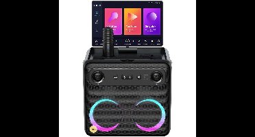 Lenco Ikarao Break X2 karaoke systeem Bluetooth speaker Zwart