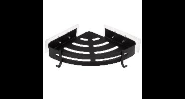 5Five Badkamer organizer - zwart/metaal - 23 x 23 cm - doucherek