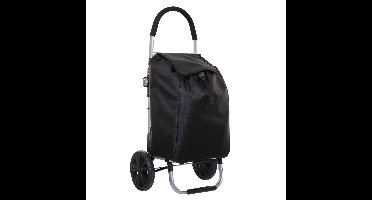 5Five Boodschappen trolley tas met wielen - inhoud 51 liter - zwart