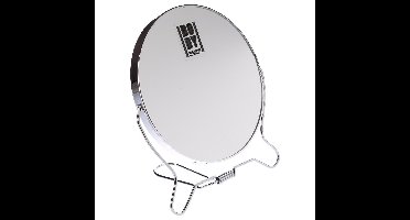 5Five Dubbele make-up spiegel/scheerspiegel - op standaard - D14 cm
