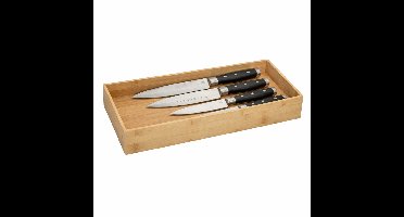 5Five houten bakje - organizer - bamboe - 38 x 18 x 7 cm