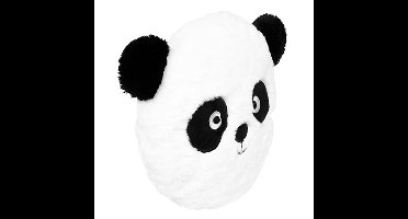 Atmosphera Dieren sierkussen kinderkamer - Panda beer zwart/wit