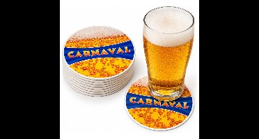 Bellatio Decorations Bierviltjes Carnaval 25x karton dubbelzijdig