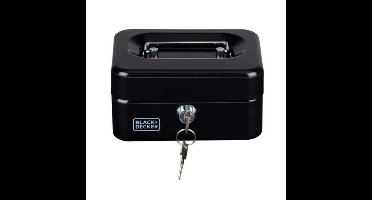 Black&Decker Geldkistje/kluisje - 2 sleutels - muntbakje - 15 x 12 cm