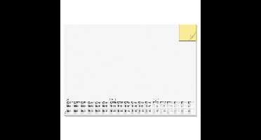 Bureau beschermer van papier 30 vellen 59.5 x 41 cm design memo white