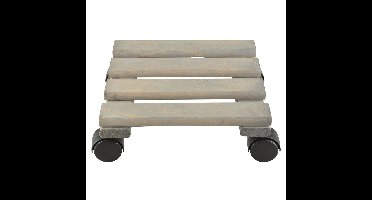 Esschert Design Plantentrolley - hout - 28 cm - tot 100 kg
