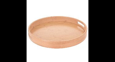 Excellent Houseware Dienblad - bamboe - rond - 40 cm
