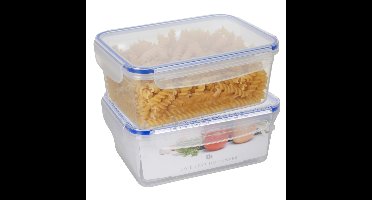 Excellent Houseware Vershoudbak - 2x - 2200 ml - kunststof