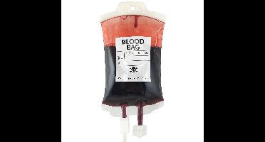 Funny Fashion Halloween nep bloed zak - ophangbaar - 300 ml - carnaval/verkleed artikel