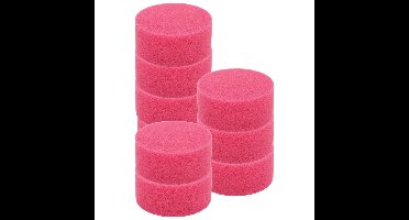 Funny Fashion schmink / make-up spons - 15x - roze - rond - D6 x H3 cm