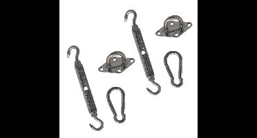 Gerimport Schaduwdoek ophangaccessoires set - 6-delig
