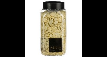 Mica Decorations decoratie steentjes - lichtgeel - 650ml