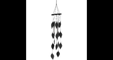 World of Weather Windgong bladeren - aluminium - 11 x 64 cm - tuin
