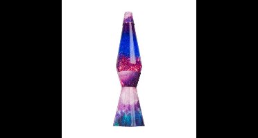 Moederdag cadeau - Fisura Lavalamp Bullet - Galaxy Met Paarse Vloeistof En Glitter
