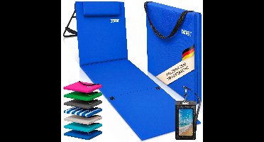 Strandmat Blauw 158x56x46cm gestoffeerd
