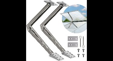 Automatische Raamopener Set van 2 Zilver 7,5 kg hefvermogen