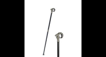 AN ALUMINIUM WALKING STICK