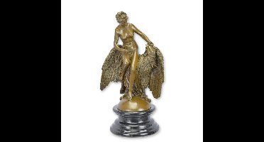 A BRONZE SCULPTURE OF HEBE AND THE EAGLE