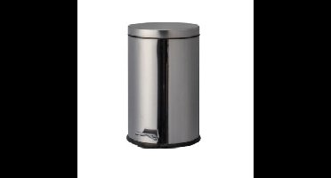 Prullenbak Pedaal Emmer d30xh45cm RVS 20 Liter