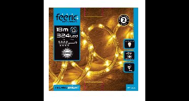 Lichtslang/slangverlichting - 18 meter - 324 led lampjes - warm wit - kerstverlichting