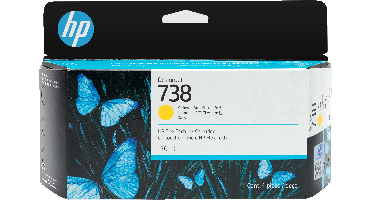 HP 738 300 ml gele inktcartridge voor DesignJet