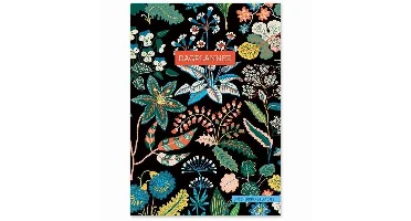Dagplanner Floral Black - A5