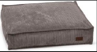 Designed by Lotte Ribbed hondenkussen - bruin