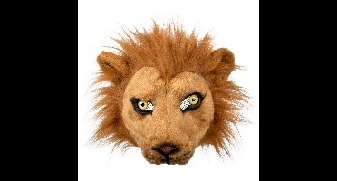 Boland Leeuw dieren verkleedmasker - pluche - volwassenen - Carnaval