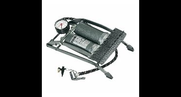 Bruder Mannesmann Voetpomp - grijs - 4 bar - 2 cilinders - manometer