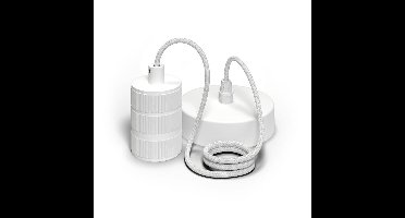 Circle HanglampRetro wit - 965243