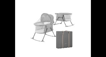 KINDERKRAFT 3-in-1 babybed Lovi Classic, tot 9 kg (Grijs)