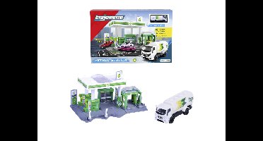 MAJORETTE Tankstation met tankwagen