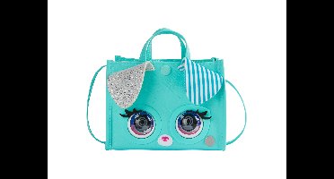 SPINMASTER Kinderhandtasche Purse Pets, met meer dan 30 geluiden en reacties. (Blauw)