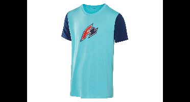 Heren functioneel t-shirt, met ronde hals. (Blauw, M)