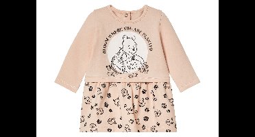 Baby sweatjurk Disney World, met biologisch katoen. (Winnie de Poeh roze, 50/56)