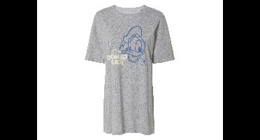 Dames bigshirt van zachte single-jerseykwaliteit. (grijs, S (36/38))