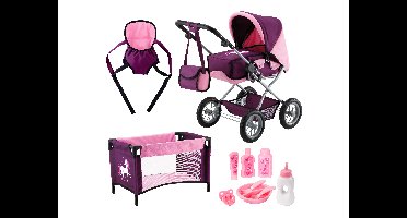 Bayer Design Combi-Poppenwagen Grande Megaset (Unicorn)