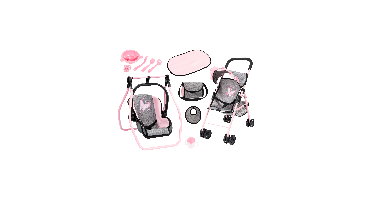 BAYER DESIGN Buggy set (Grijs)