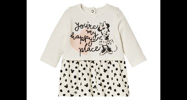 Baby sweatjurk Disney World, met biologisch katoen. (Minnie wit, 74/80)